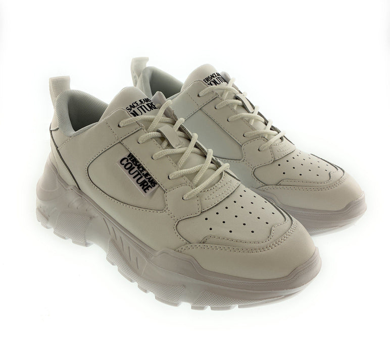 Versace Jeans Couture Womens White Chunky Sole Retro  Sneakers