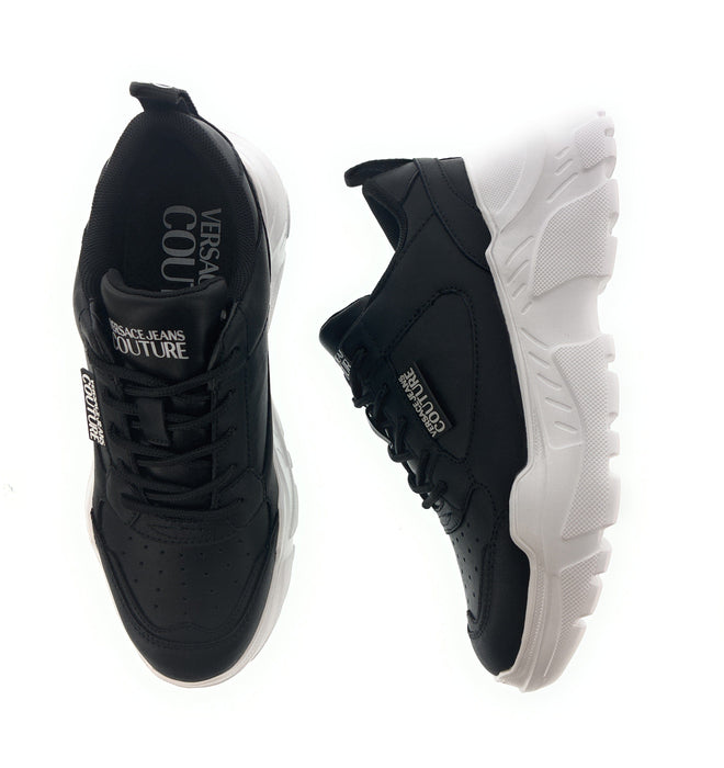 Versace Jeans Couture Womens Monochrome Chunky Sole  Sneakers