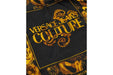 Versace Jeans Couture Baroque Print Silk Scarf – Iconic Gold-on-Black Elegance