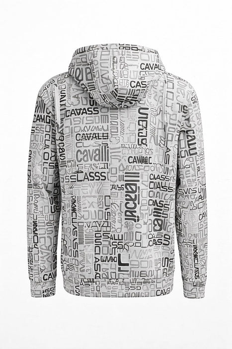 Cavalli Class Signature Lightweight Logo Zip Hoodie – L