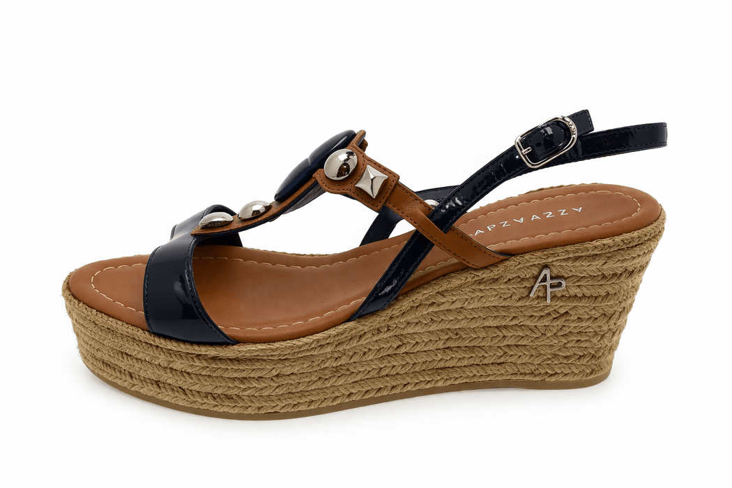 Apepazza Blue Platform Wedges - 9.5