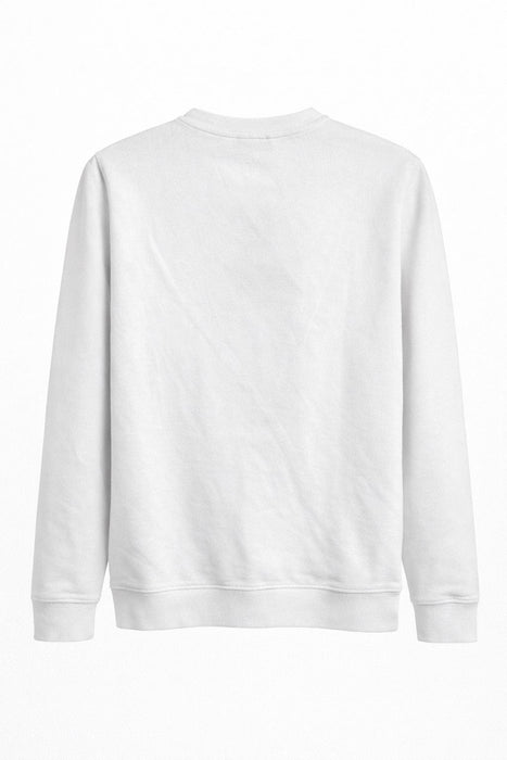 Cavalli Class White Signature Logo Screen Printed Womens Sweatshirt-M