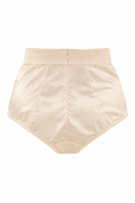 Dolce & Gabbana High-Waisted Black Satin Vintage Briefs-S