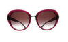 Coach 0HC8331 566713 Transparent Red Geometric Full Rim Sunglasses