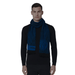 Versace Royal Blue Herringbone Mens Wool Scarf Made in Italy
