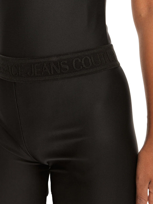 Versace Jeans Couture Black Cycling Shorts - Sleek Luxury Performance-