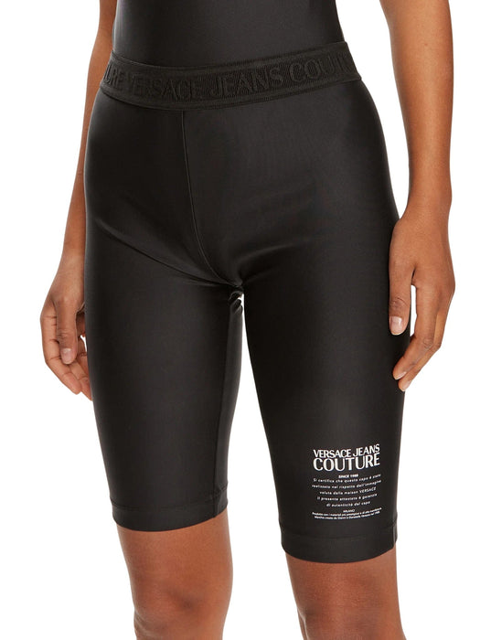Versace Jeans Couture Black Cycling Shorts - Sleek Luxury Performance-