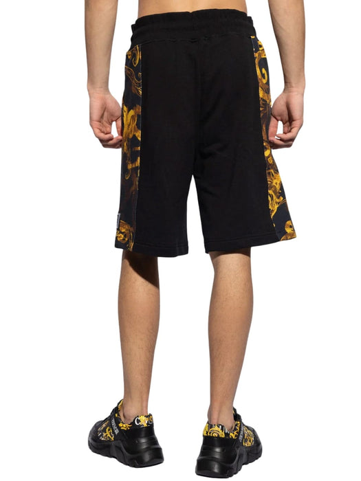 Versace Jeans Couture Black Baroque Shorts – Iconic Style