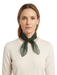 Dolce & Gabbana Forrest Green Solid Womens Silk  Scarf