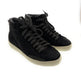 Defective/Store Return Daniela Fargion Black Grey Suede Mid Top Fashion Sneakers - 7