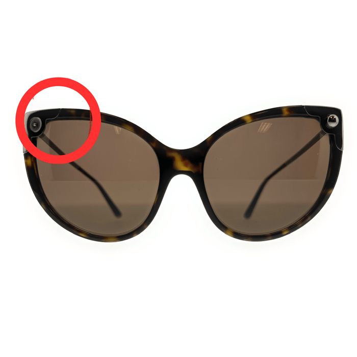 Defective Dolce & Gabbana DG4337 502/73 Dark Havana Cat Eye Sunglasses Defective