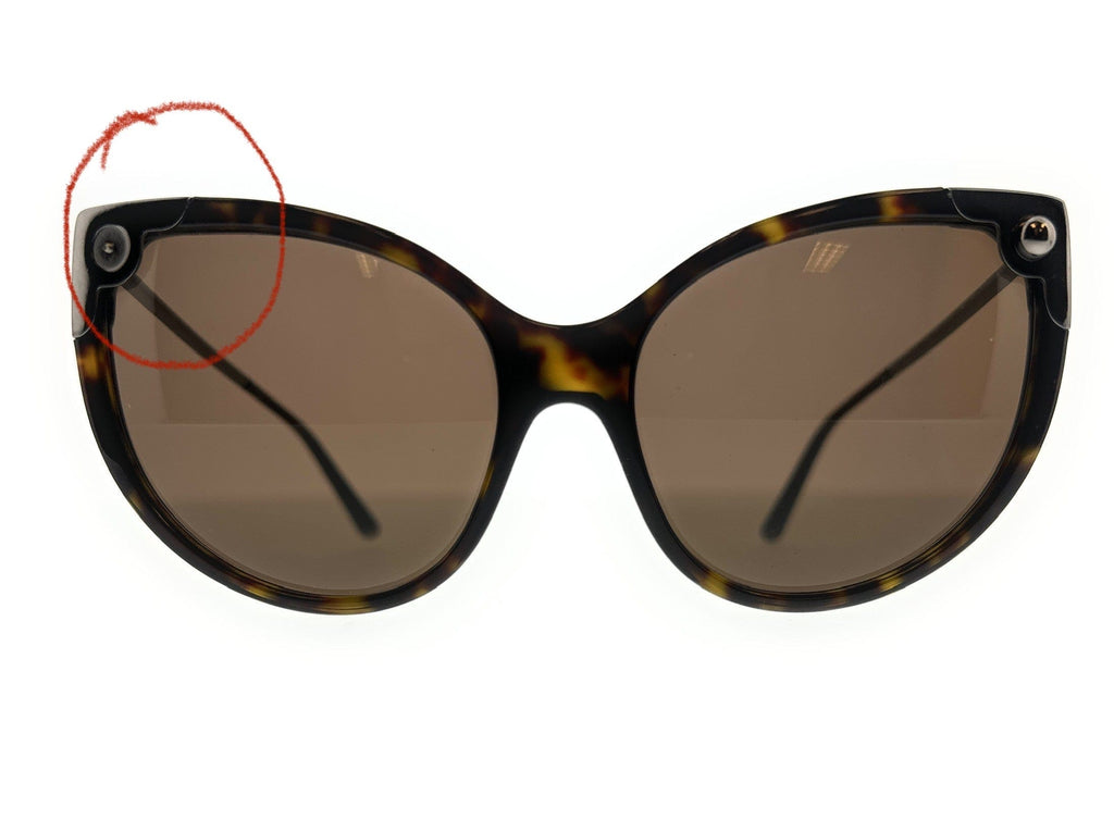 Dolce & Gabbana DG4337 502/73 Dark Havana Cat Eye Sunglasses Defective