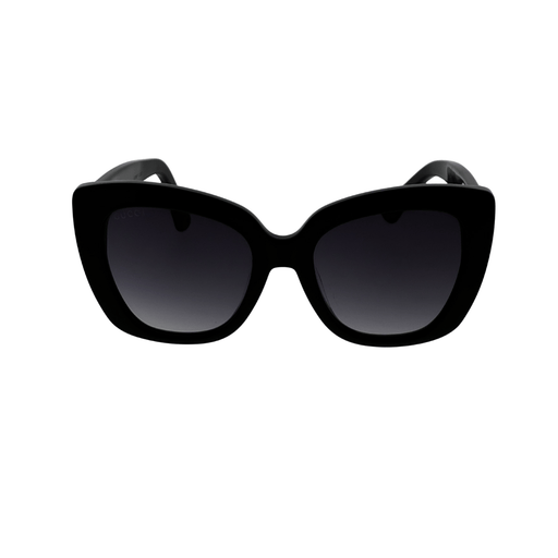 Store Return Gucci GG0327S-001 Oversized Black Cat-Eye Sunglasses