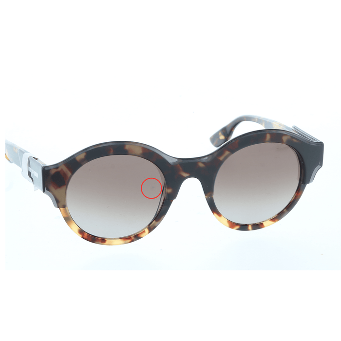 Defective McQ MQ0003S-002 Havana Round Sunglasses
