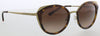 Michael Kors MK1029 116813 Shiny Havanna Gold Round Sunglasses