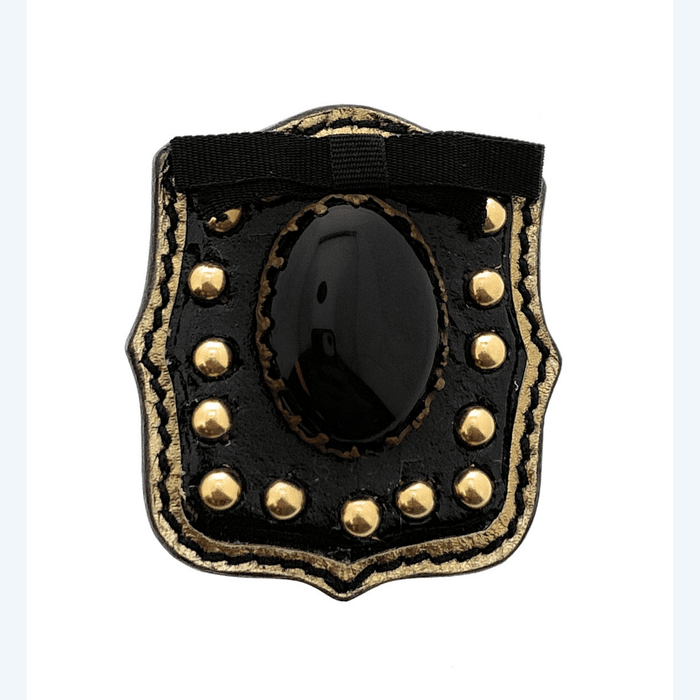 Defective Miu Miu Studded Leather Brooch Pin