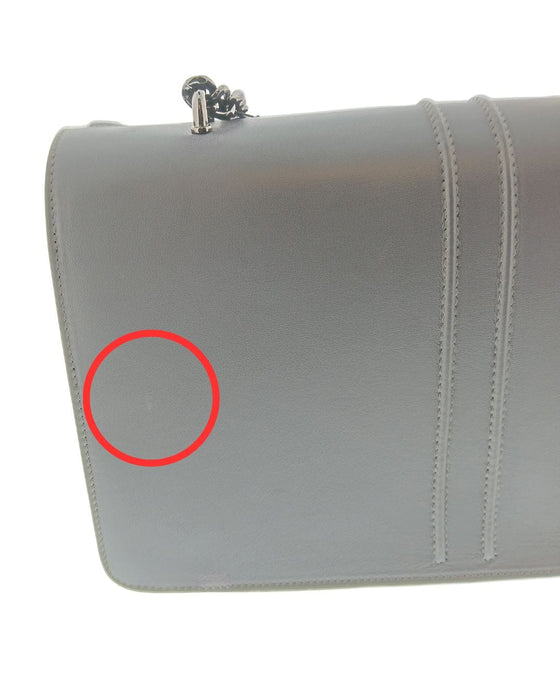 Defective Pierre Cardin Grey Leather Small Structured Shoulder Bag