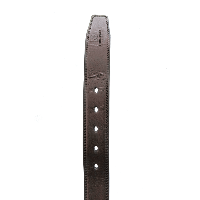 Defective Pierre Cardin Brown Round Buckle Mens Adjustable Belt-50