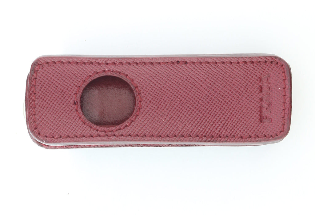 Prada Signature Leather Maroon Handbag Accessory