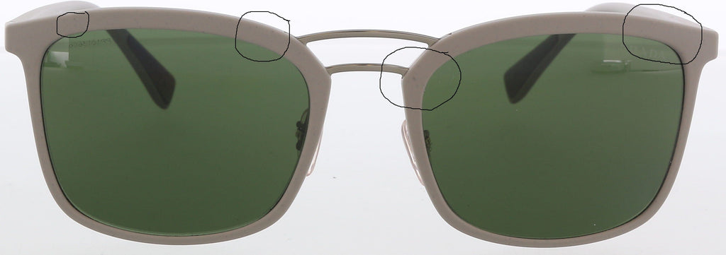 Prada PS 03SS VHH1I0 Gray Aviator Sunglasses