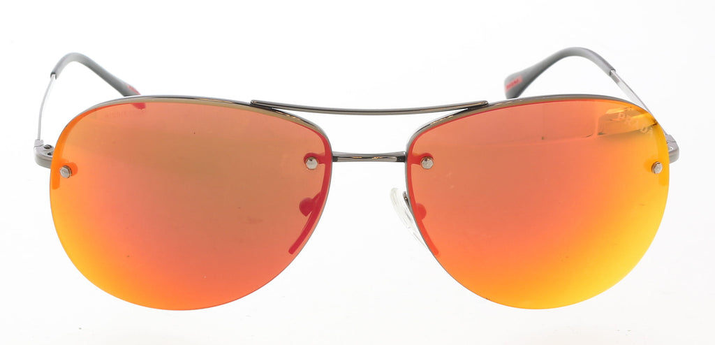 Prada SPS 50R 5AV-5M0 Gunmetal/Brown Orange by Prada for Unisex