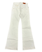 Defective Roberto Cavalli White Flare Denim Jeans-IT 40