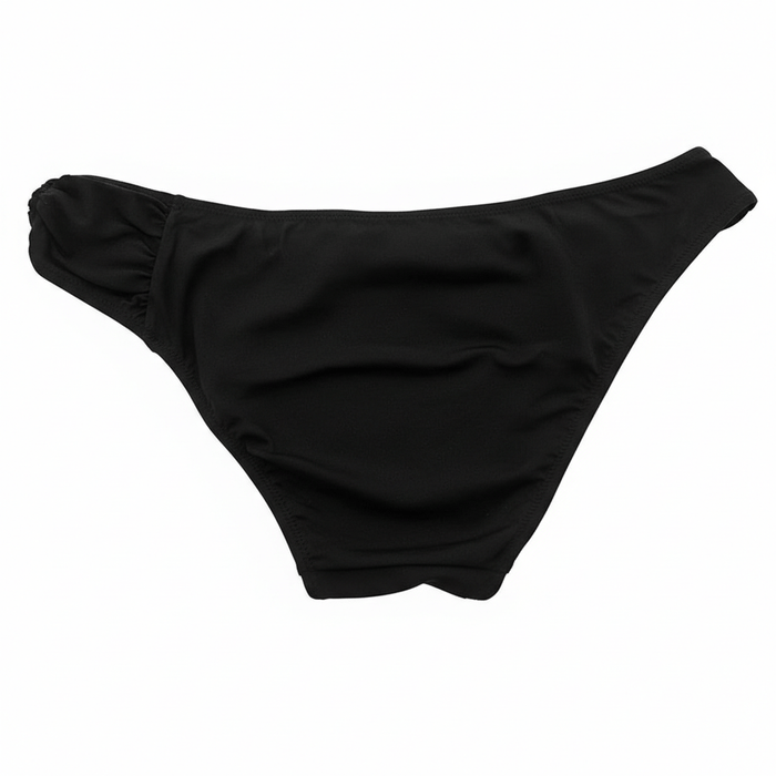 Dolce & Gabbana Black Ruched-Side Bikini Bottom-S