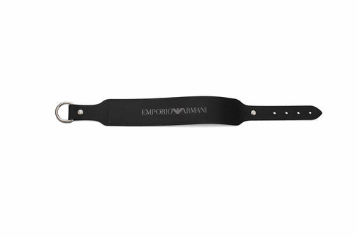 Emporio Armani Black Rubber Fashion Ankle Strap