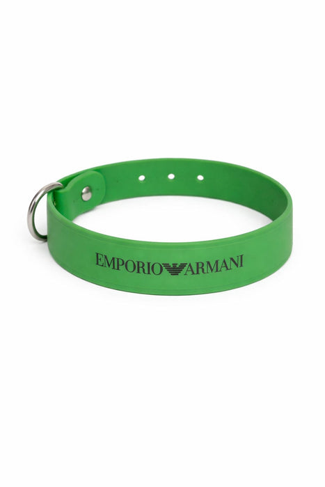 Emporio Armani Neon Green Rubber Fashion Ankle Strap