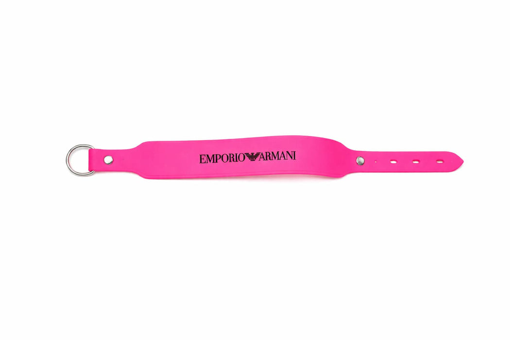 Emporio Armani Fuschia Rubber Fashion Ankle Strap