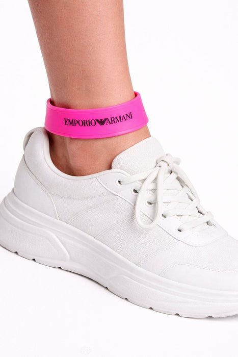 Emporio Armani Fuschia Rubber Fashion Ankle Strap
