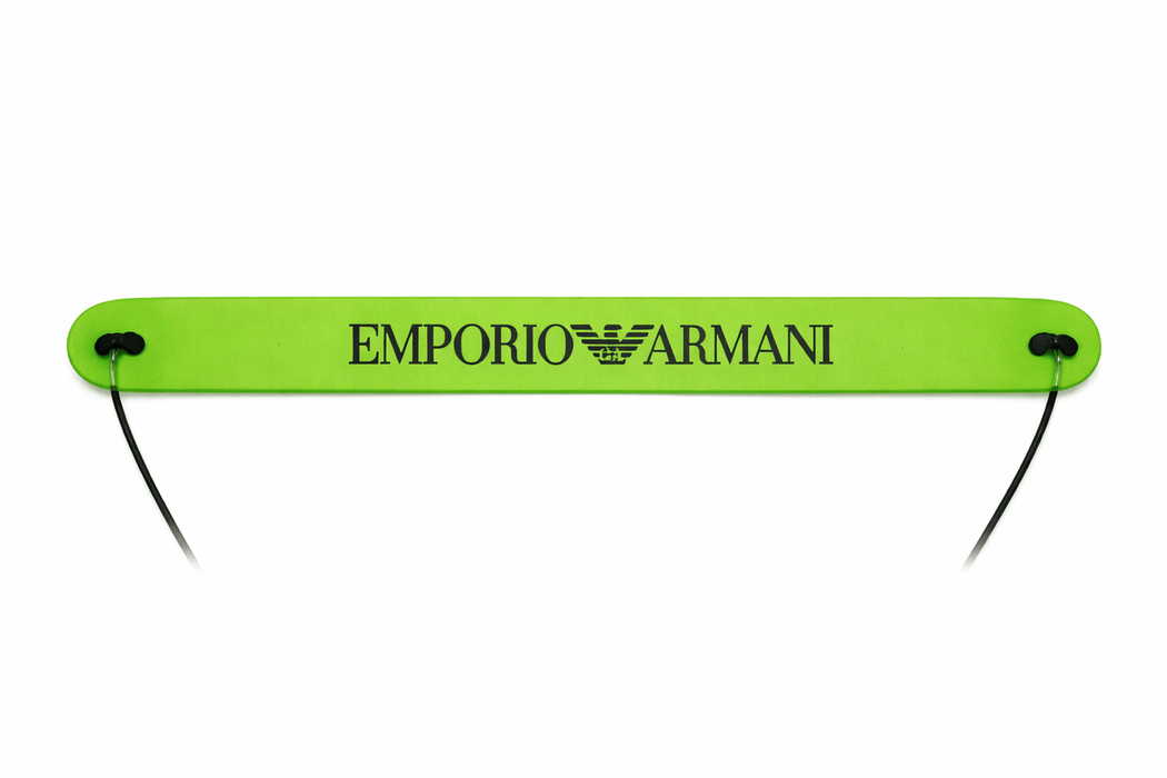 Emporio Armani Green Rubber Eyewear Strap