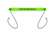 Emporio Armani Green Rubber Eyewear Strap