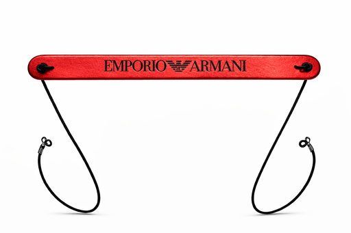 Emporio Armani Red Rubber Eyewear Strap