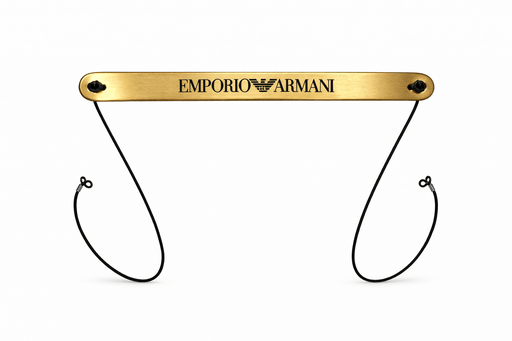 Emporio Armani Bronze Rubber Eyewear Strap