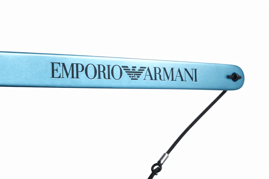 Emporio Armani Blue Rubber Eyewear Strap