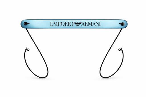 Emporio Armani Blue Rubber Eyewear Strap