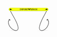 Emporio Armani Neon Yellow Rubber Eyewear Strap
