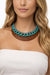 Emporio Armani Multicolor Statement Necklace with Resin Disc and Chain Detail