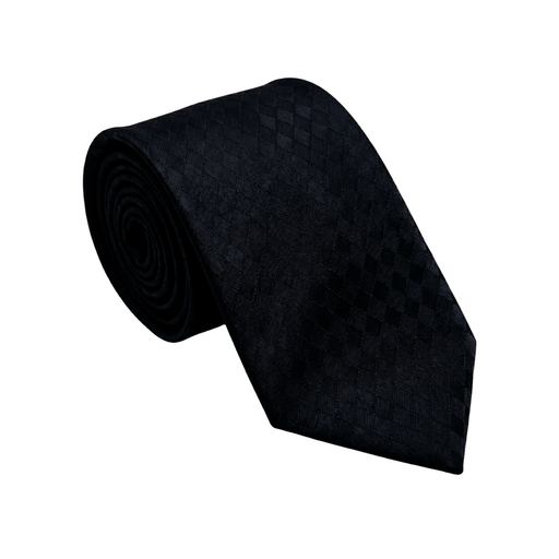 Emporio Armani Night blue Diamondweave pattern 62% Polyester, 38% Silk Mens Tie