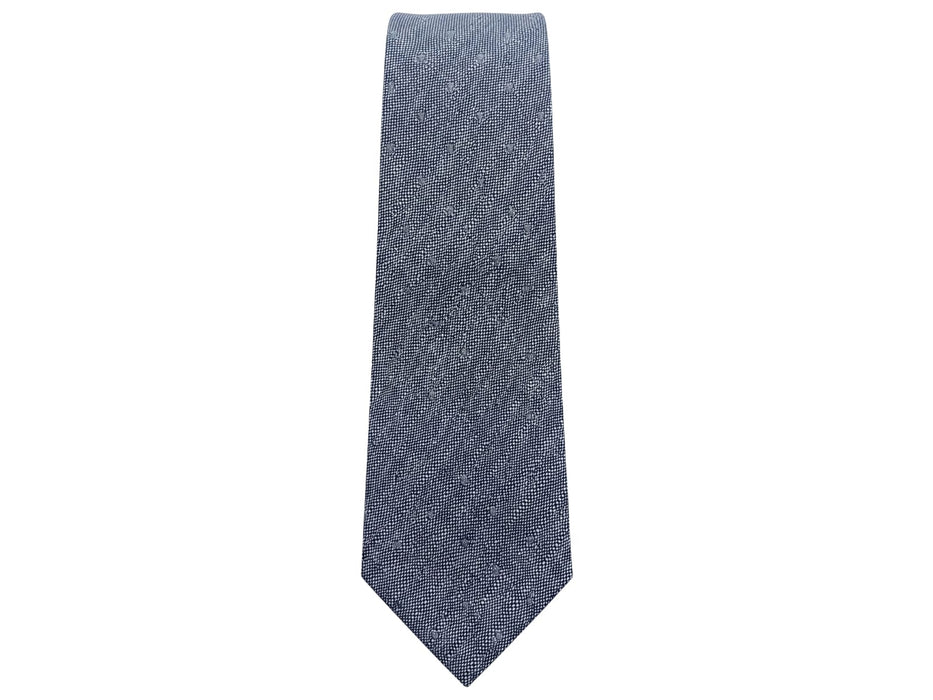 Emporio Armani Checkered Blue 100% Silk Mens Tie
