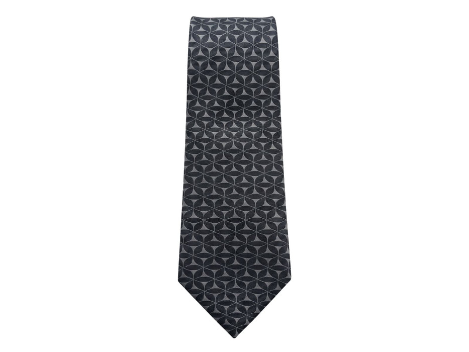 Emporio Armani Black Star 100% Silk Mens Tie