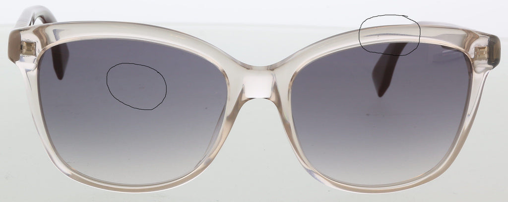 Fendi FF0054S 0MQX Grey/Penguin Burgundy  Butterfly sunglasses