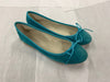 DANIELA FARGION Aqua Suede Ballerina Flats - 7