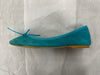 DANIELA FARGION Aqua Suede Ballerina Flats - 7