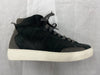 Daniela Fargion Black Grey Suede Mid Top Fashion Sneakers - 7