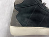 Daniela Fargion Black Grey Suede Mid Top Fashion Sneakers - 7