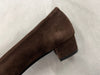 Daniela Fargion Brown Suede Square Buckle Shoes - 8.5