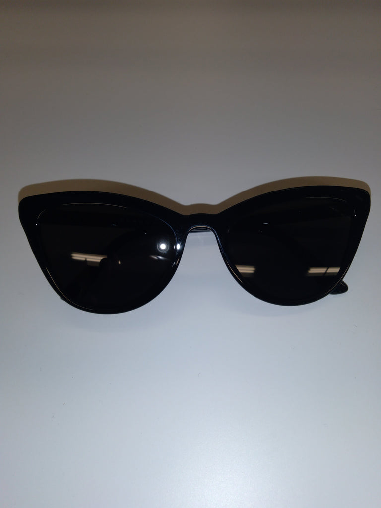 Prada  SPR01V 5620 BLACK Square Sunglasses
