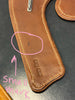 Damaged/Store Return Miu Miu Brown Leather Wave Brooch Pin-One Size